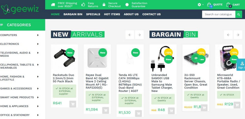 Geewiz Online Shopping